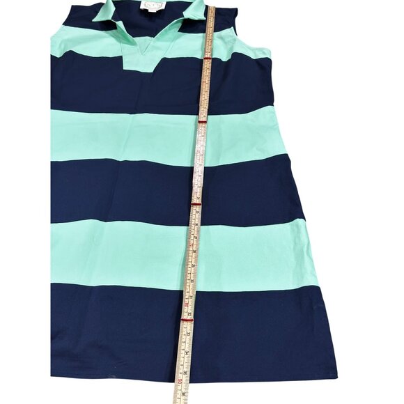 STS Sail To Sable Womens Sleeveless Striped Polo Dress XL Cotton Blend - Picture 7 of 10